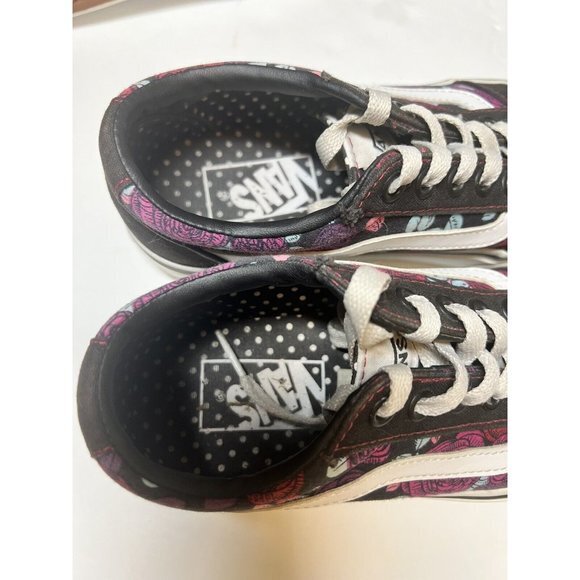 Vans Old Skool Garden Floral Unisex Black Canvas Upper Shoe - Picture 6 of 7